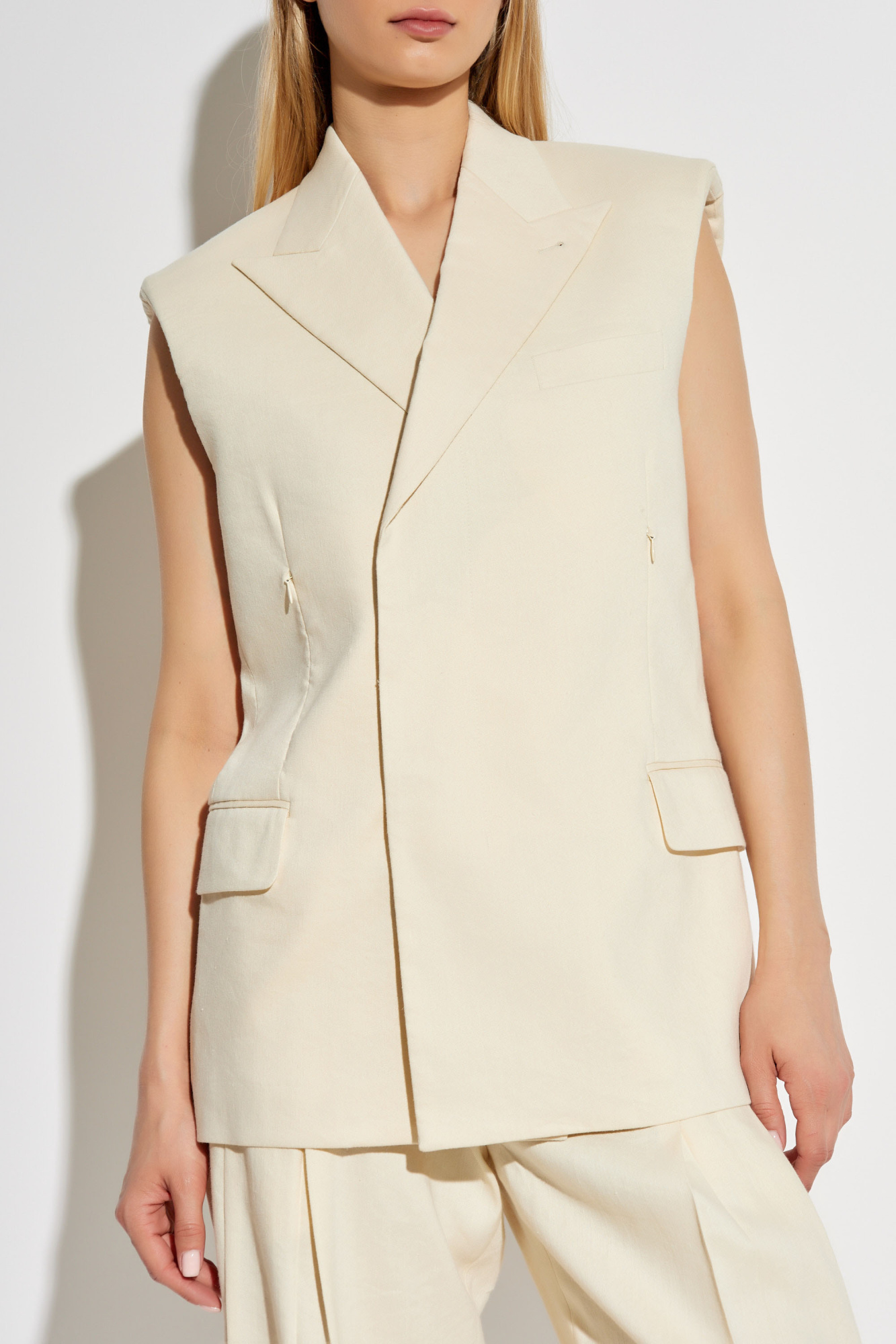 トップス HELMUT LANG VEST MARKED EU: Helmut Lang 1997 Cotton “Bulletproof” Vest